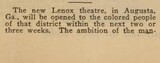 African American Theater (1920) Page 1 - Opening