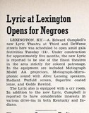 African American Theater (1948) Opens