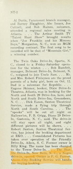African American Theater (1952) Opened
