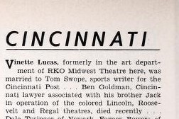 African American Theaters (1948)/Theater Showman and More: Ben Goldman, RIP (1948)