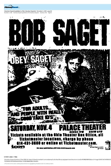 Bob Saget, R. I. P. (1956 - 2022) / Stage Show (2006)