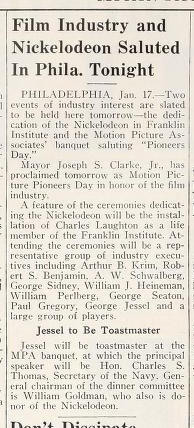 Dedicating the Nickelodeon (1955)