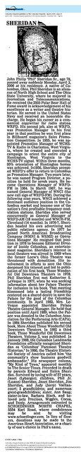 Theater Showman and More:Phil Sheridan, R. I. P. (2006)