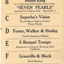 Western Vaudeville playbill for September 17, 18, 19 of 1917