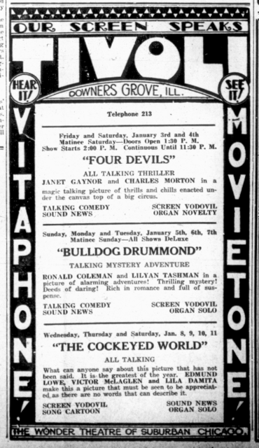 4 Devils at the Tivoli-January 3-4, 1930
