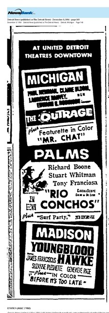 Jim Brown's First Film (1964), RIP (1936-2023)/Stuart Whitman, RIP (1928-2020)