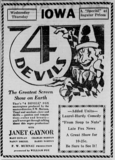 4 Devils at the Iowa, 5-6 March 1930