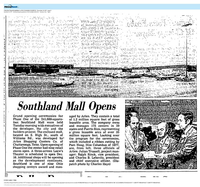 Southland Mall Opens (1977)