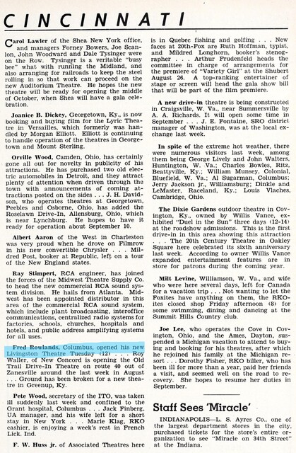 August 1947 News