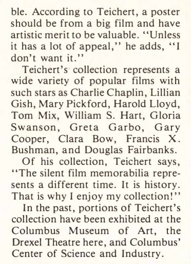 Richard E.Teichert, Theater Historian (1982)