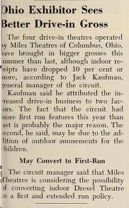 More First-Run Features + Kiddie Playgrounds = Better Grosses (1957)