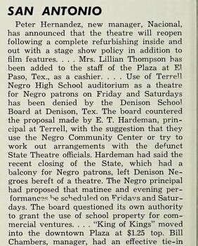 Only Theater in Town That Admitted African Americans is Closed (1962)