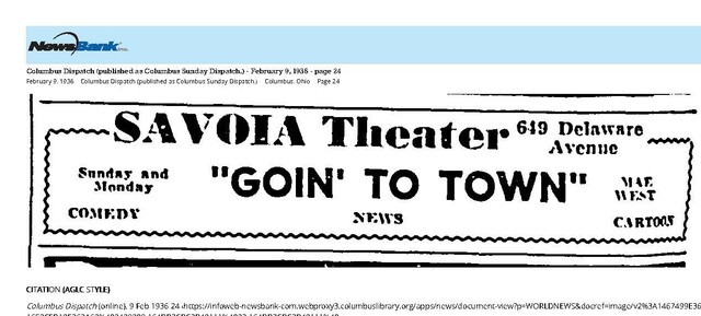 Before It was Renamed the Goodale (1936)