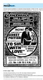 Sidney Poitier--Number Seven Box Office Star (1967)/R. I. P. (1927 - 2022)