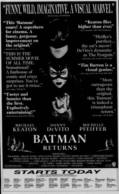 Batman Returns (1992) Advert