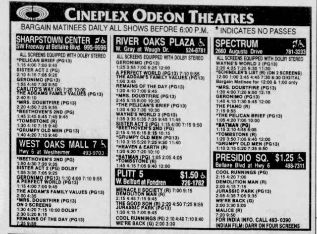 December 25, 1993 Listings