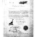 Certificate of bravery, December 1940