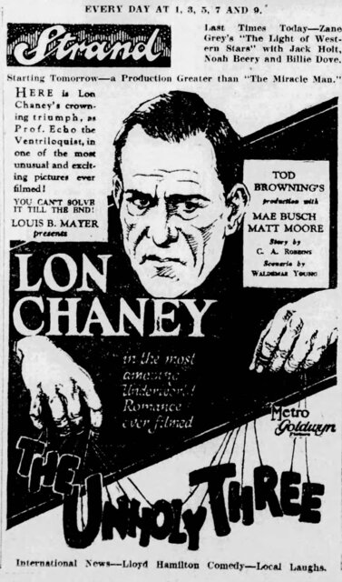 London After Midnight (1927) Ad