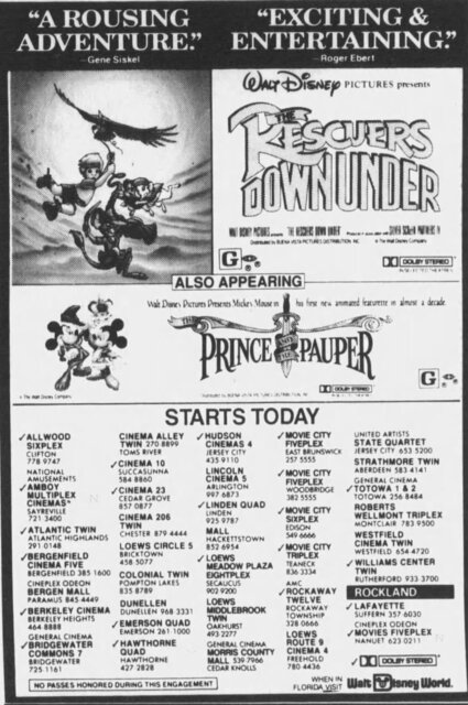 The Rescuers Down Under (1990) Advert