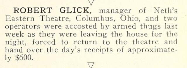 Theater Showman and More: Robert Glick (1932)