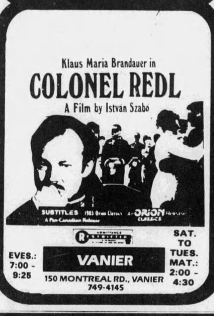 Colonel Redl (1985) Ad