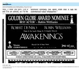 1991 Box Office Stars: Robin Williams #3 & Robert De Niro # 9