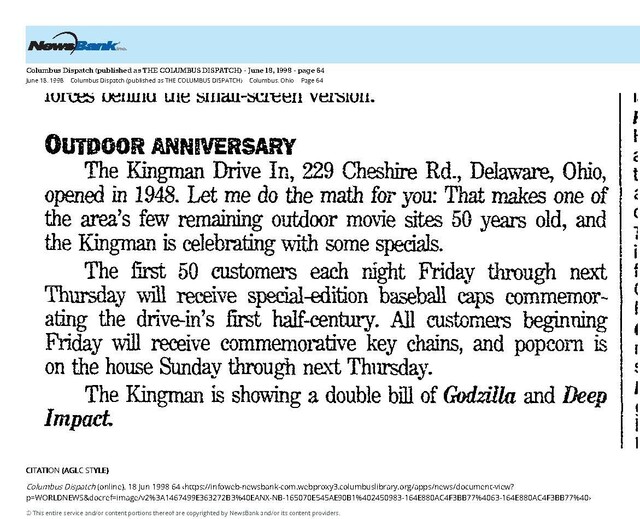 50 Years of the Kingman (1998)