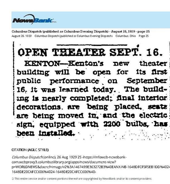 Opening (1929)