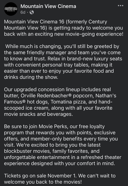 Cinemark Century Mountain View 16