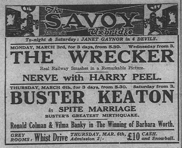 4 Devils at the Savoy, Uxbridge - 27 Feb-1 Mar, 1930