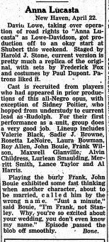 Stage Play with Sidney Poitier (1948)
