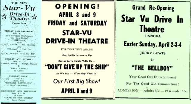 Reopening 1953, 1960 and 1961 with Jerry Lewis two straight years