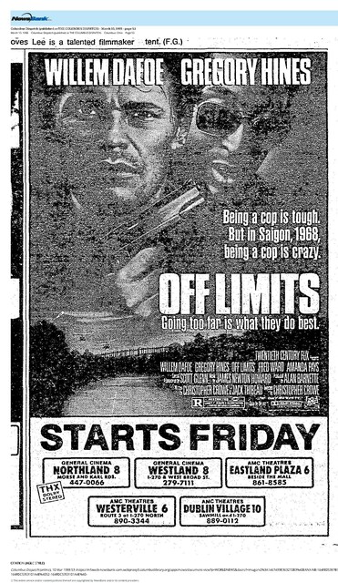Willem Dafoe and Gregory Hines (1988)