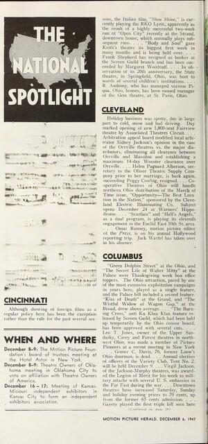 December 1947 News