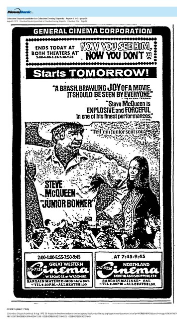 Steve McQueen--Number Eight Box Office Star (1972)