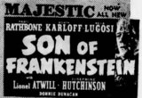 Son of Frankenstein (1939) Advert
