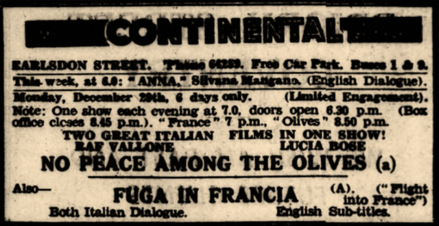 La Continentale Cinema