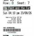 The Fast and the Furious - August 23, 2026