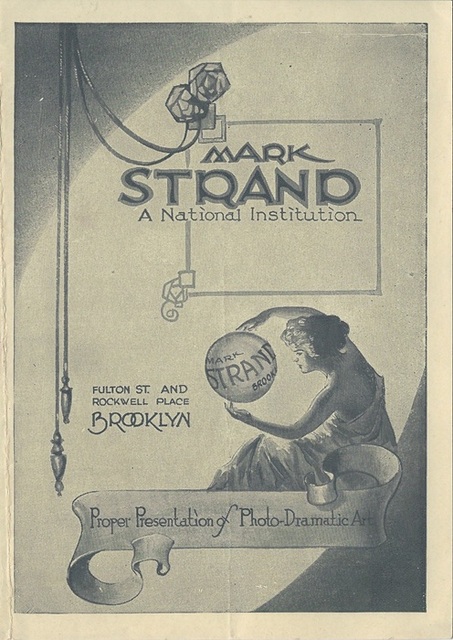 Brooklyn Mark Strand program for the week of the week of November 6, 1921