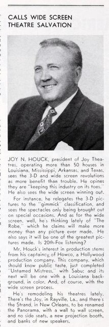 Theater Showman and More: Joy N. Houck (1953)