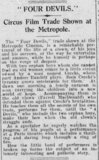 4 Devils at the Metropole on 24 May, 1929