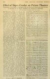 The Great Migration's Effect on Negro Theaters (1917)