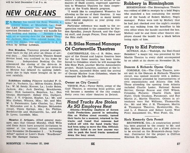 African American Theaters (1948)