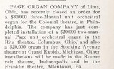 Organ installed (1927)