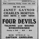 4 Devils at the Broadway Palladium, Ealing from 14-19 October, 1929