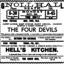 4 Devils at the Neath Gnoll Hall, 4-6 November, 1929