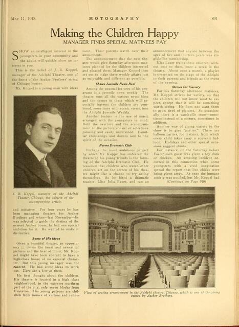 Kiddies + Matinees = Happy (1918)