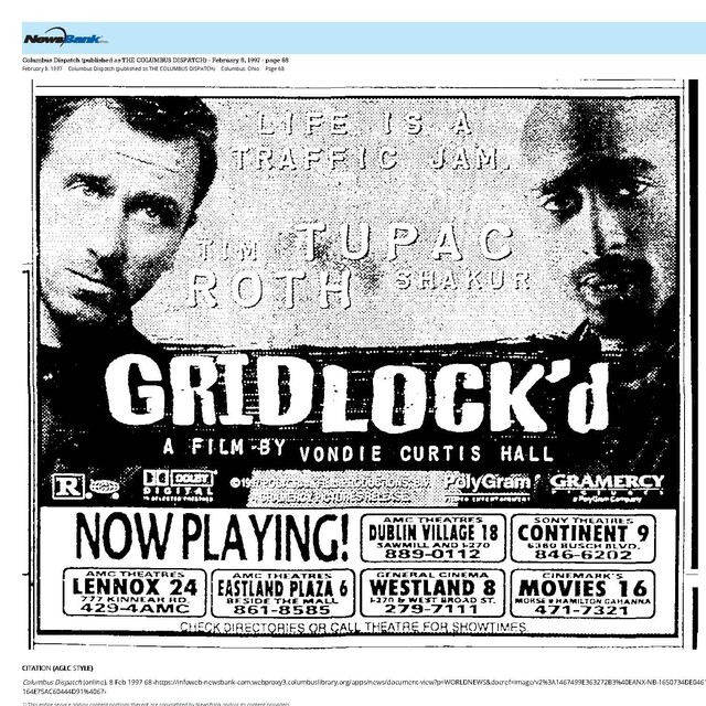 Tupac Shakur and Tim Roth (1997)