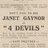 Don't Fail to See Janet Gaynor in 4 Devils... at the Palace in Tamworth, 9-11 January, 1930