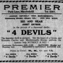 4 Devils at the Premier 13-15 January, 1930, Macclesfield